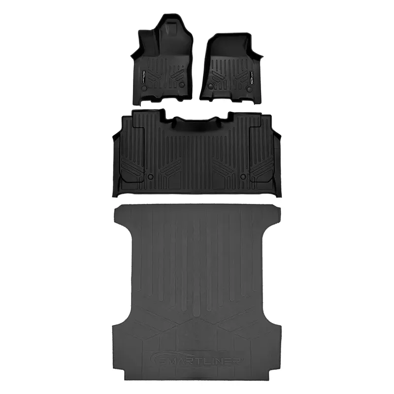Smartcoverage™ Custom Fit Floor Liners For 2025-2026 Ram 1500 Crew Cab With Rear Underseat Storage Box 6