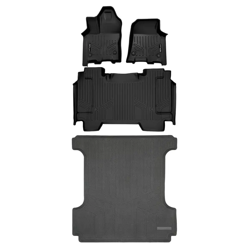 Smartcoverage™ Custom Fit Floor Liners For 2025-2026 Ram 1500 Crew Cab Without Rear Underseat Storage Box 1
