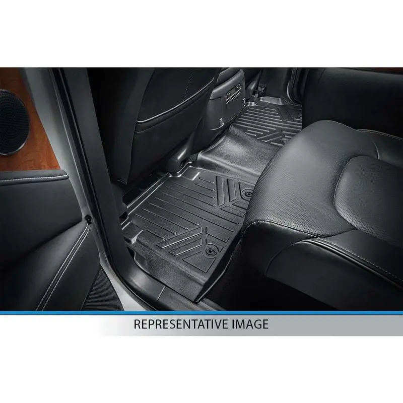 Smartliner Custom Fit Floor Liners For 2002-2008 Dodge Ram 1500 Quad Cab / 2003-2009 Ram 2500/3500 Quad Cab Bench Seat With Oth Coverage 6
