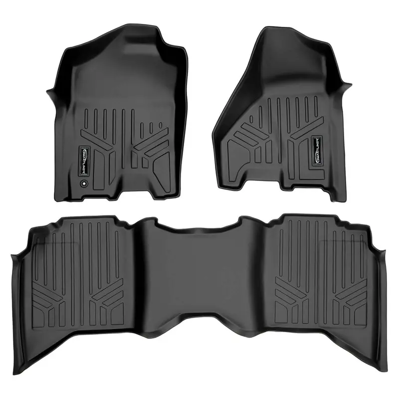 Smartliner Custom Fit Floor Liners For 2009-2012 Dodge Ram 1500 / 2010-2012 2500/3500 Crew Cab (4 Full Size Doors) 1