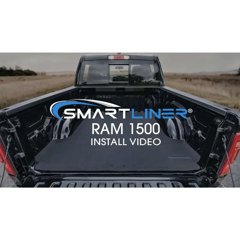 Smartliner Custom Fit Floor Liners For 2019-2024 Ram 1500 Quad Cab Without Rear Underseat Storage Box 1