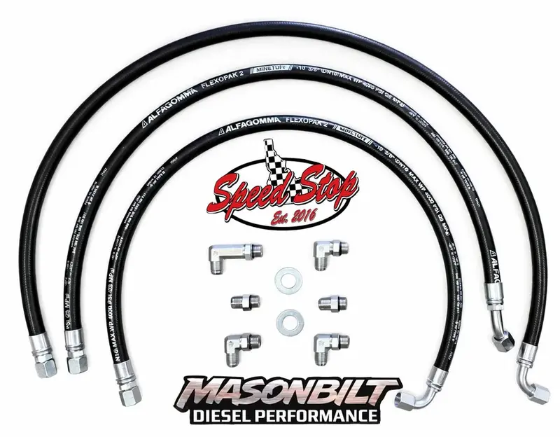 Speed Stop & Masonbilt 5/8 Transmission Cooler Lines For 06-10 Gm 6.6L Duramax 1