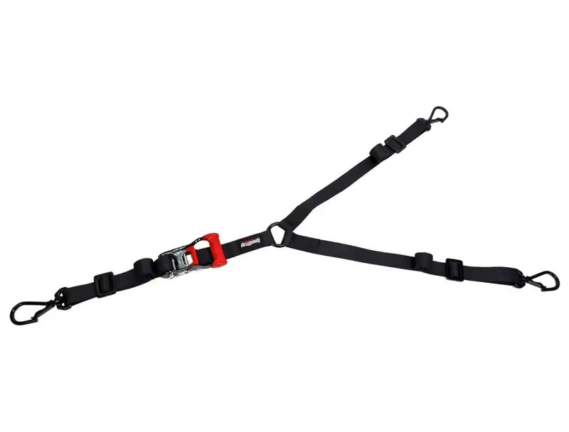 Speedstrap Heavy Duty Black 1.5" 3-Point Spare Tire Tie-Down With Swivel Hooks 1