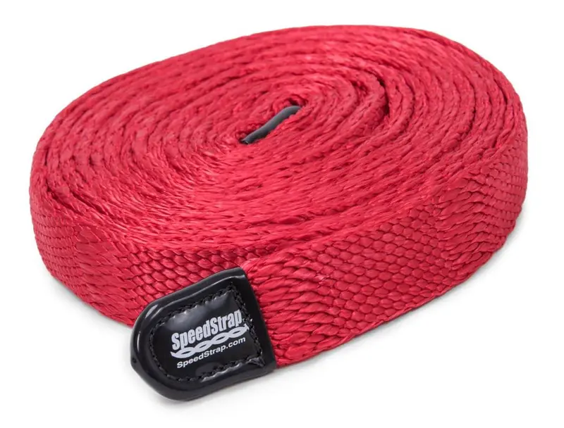 Speedstrap Red 7,000 Lb Heavy Duty 1" Superstrap Weavable 30' Recovery Strap 1