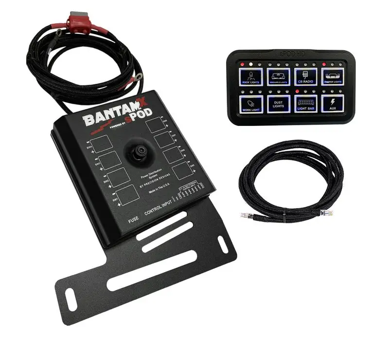 Spod Bantamx Bluetooth 8 Switch Hd Control Panel For 07-18 Jeep Wrangler Jk 1