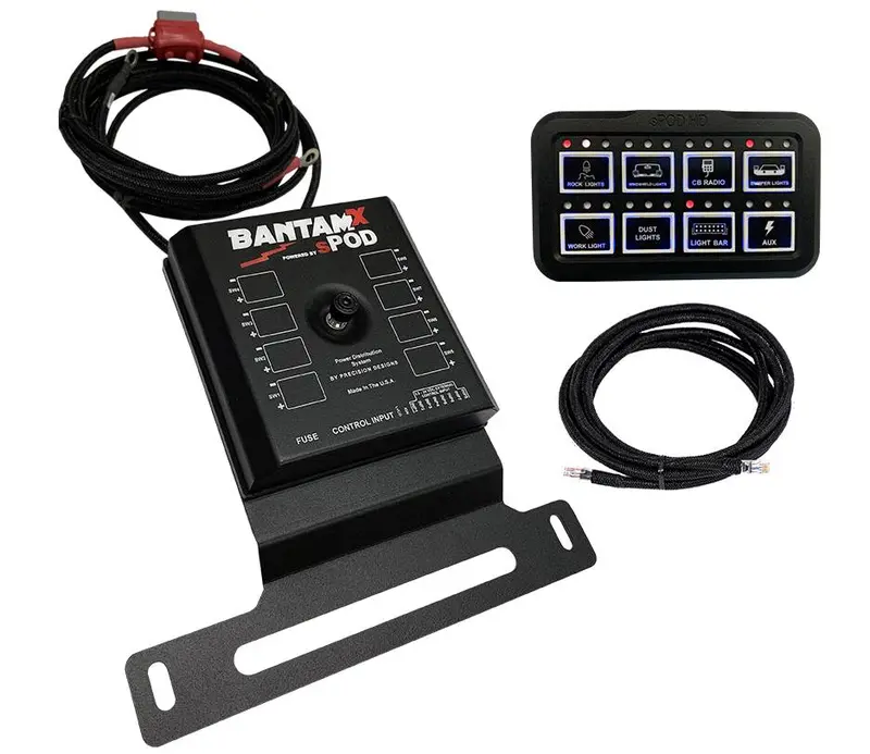 Spod Bantamx Bluetooth 8 Switch Hd Control Panel For 2019+ Jeep Wrangler Jl / 2020+ Gladiator Jt 1