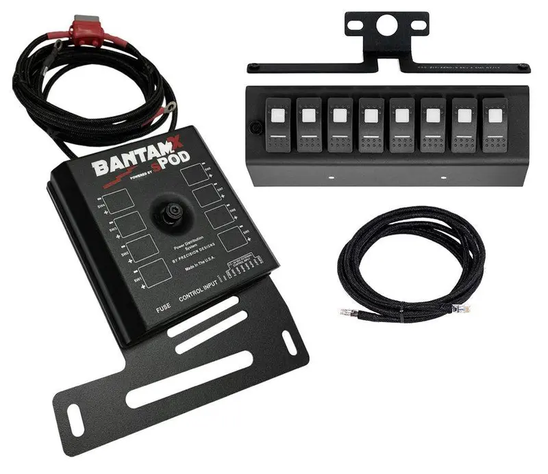 Spod Bantamx Bluetooth Switch Panel W/ Led Switches For 07-08 Jeep Wrangler Jk 1