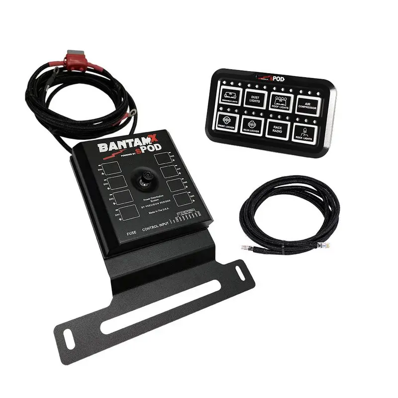 Spod Bantamx Universal Hd Programmable 8-Circuit Control Panel For Jeep Jl/Jt 1