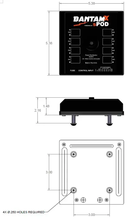 Spod Bantamx Universal Programmable 8-Circuit Touchscreen With 84 Inch Cable 2