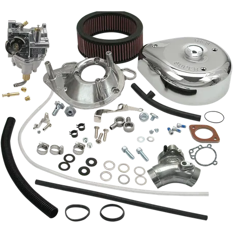 S&S Cycle Super E Carburetor Kit For 1999-2005 Harley Davidson Big Twin Models 1