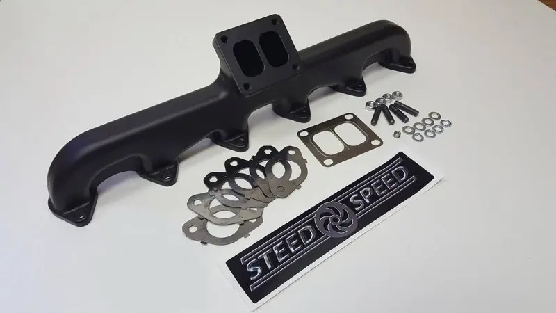 Steed Speed T4 Angled Turbo Flange Manifold For 94-98 5.9L Cummins 1
