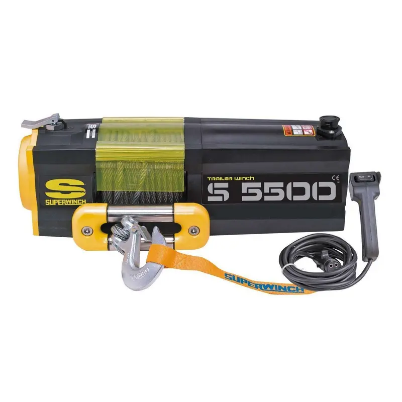Superwinch S Series 12V 5500Lbs Winch Kit W/ 40Ft Steel Wire Rope & Controller 1