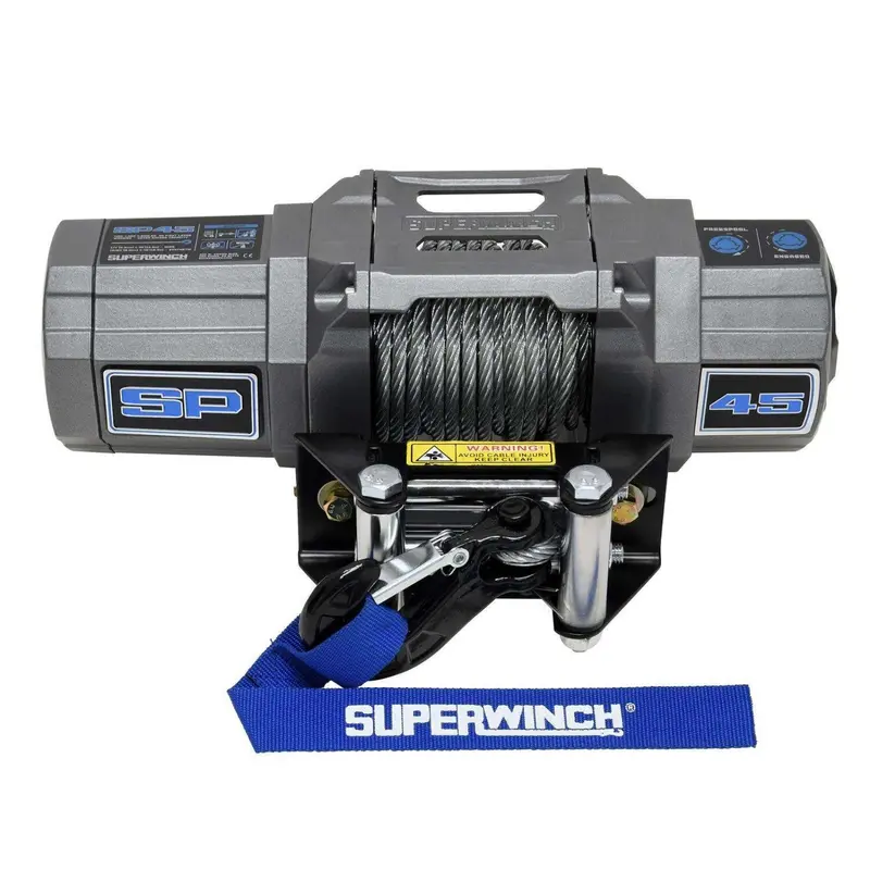 Superwinch Sp Series 12V 4500Lbs Winch Kit W/ 40Ft Steel Wire Rope & Controller 1