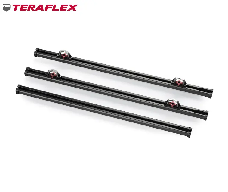 Teraflex Uinta Cargo Bed Rail System W/Tie-Down Mount For 2020-2025 Jeep Gladiator Jt 1