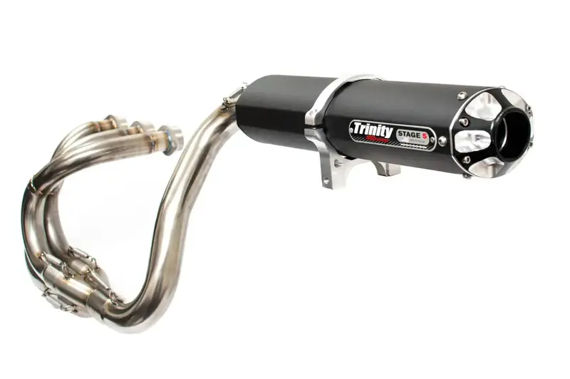 Trinity Racing Black Full Exhaust System For 2016-2023 Yxz 1000R/Ss/Ss Se 1