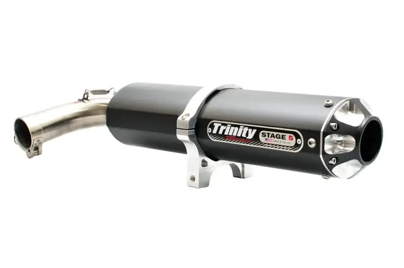 Trinity Racing Black Slip-On Exhaust System For 2016-2023 Yxz 1000R/Ss/Ss Se 1