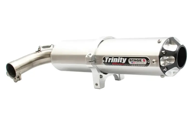Trinity Racing Brushed Slip-On Exhaust System For 2016-2023 Yxz 1000R/Ss/Ss Se 1