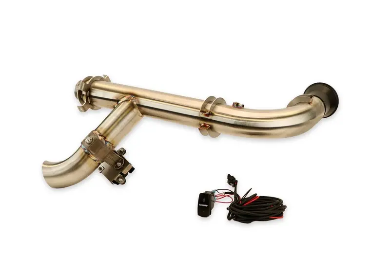 Trinity Racing Electronic Bypass Side Piece Head Pipe For Can-Am Maverick X3 1