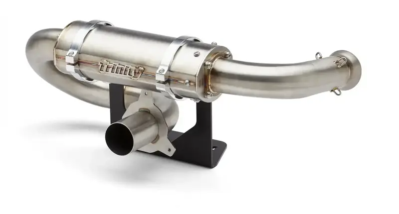 Trinity Racing Exhaust Stainless Steel Can Am Maverick X3 Center Exit Slip On 1