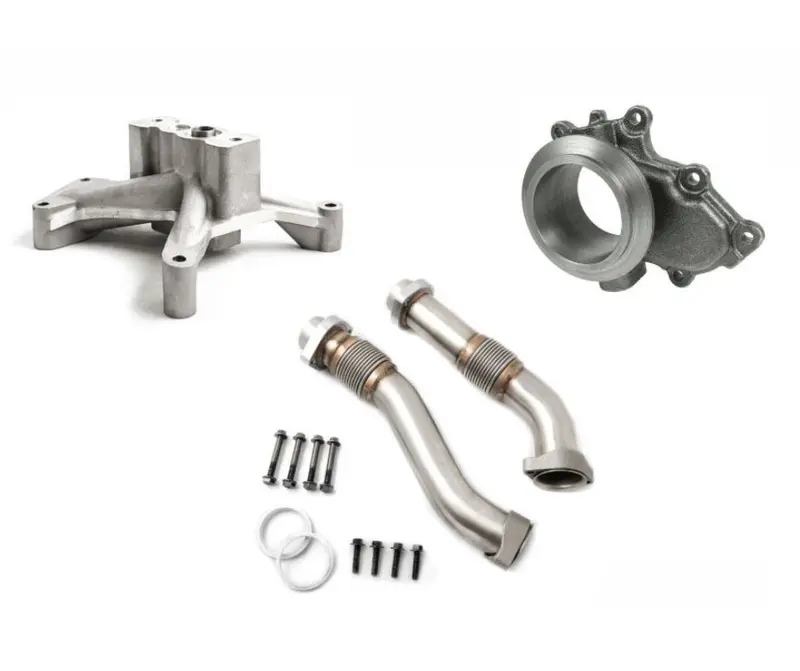 Turbo Pedestal Exhaust Housing & Up Pipe Kit For Early 1999 Ford 7.3 Powerstroke 1