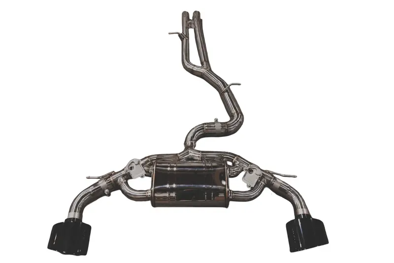 Valvetronic Audi Mk3 Ttrs  2.5L  Catback T304 Ss Black Oem Style Valvetronic Tips Aud.Mk3.Vses.Br 1