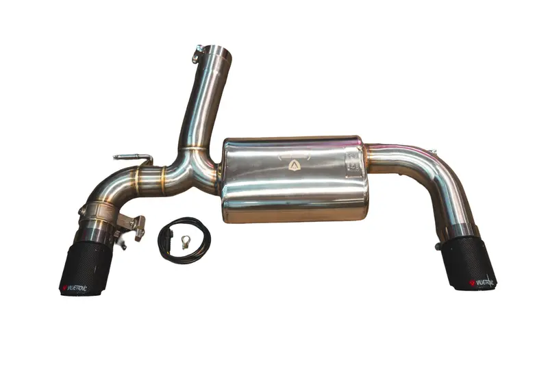Valvetronic Bmw F Series Axleback T304 Ss Forged Carbon 3.5" Tips Bmw.F.Vses.Br.Fc 1