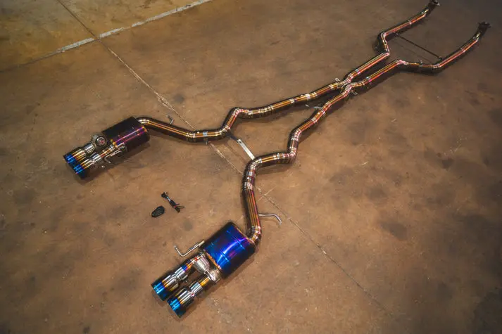 Valvetronic Bmw F10 M5 4.4L Catback Grade 5 Titanium, Burnt 3.5" Tips Bmw.F10.M5.Vses.Ti.Brt 2
