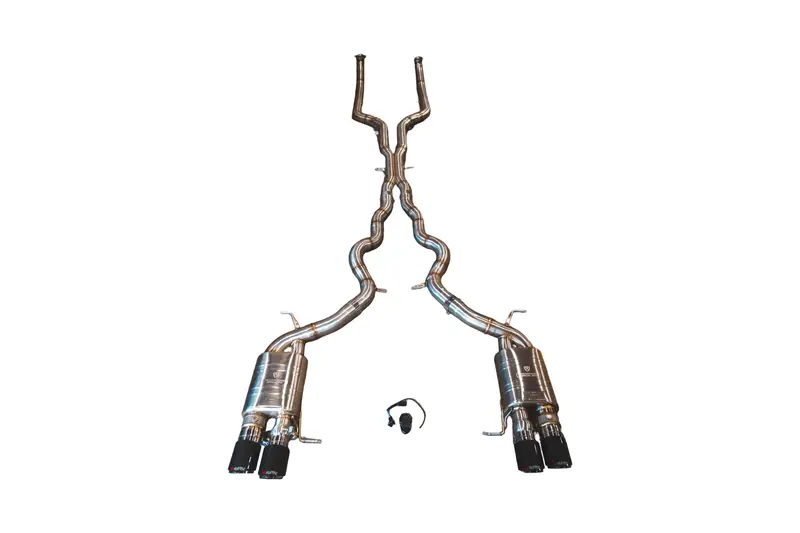 Valvetronic Bmw F10 M5 4.4L Catback T304 Ss ,Forged Carbon 3.5" Tips Bmw.F10.M5.Vses.Br.Fc 1