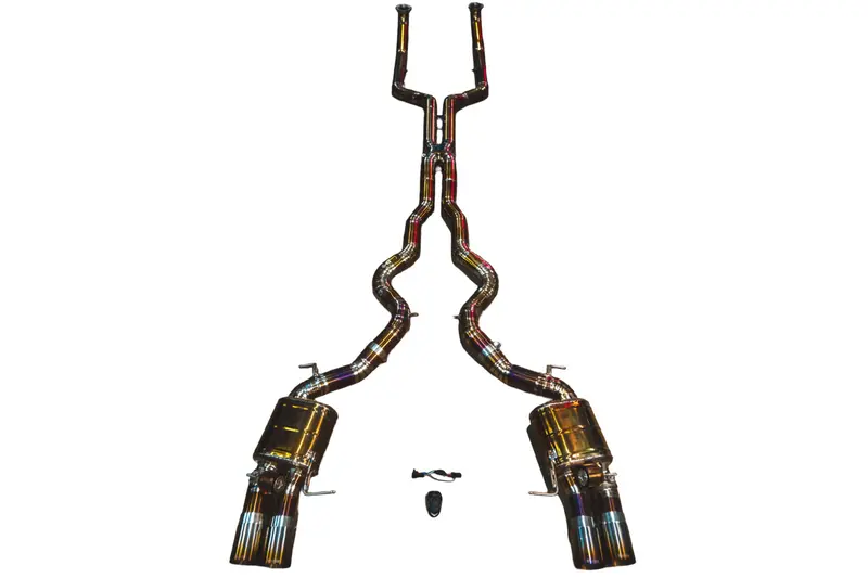 Valvetronic Bmw F12 M6 4.4L Catback T304 Ss, Carbon Fiber 3.5" Tips Bmw.F12.M6.Vses.Br.Rc 1