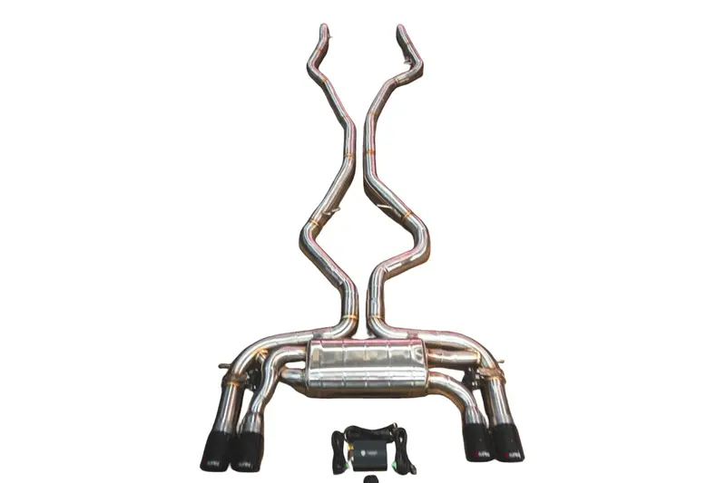 Valvetronic Bmw F85 X5m, F86 X6m 4.4L Catback T304 Ss, Burnt 3.5" Tips Bmw.F85.X5m.Vses.Br.Brt 1