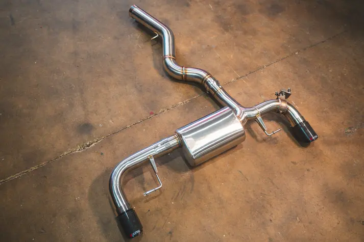 Valvetronic Bmw G20, 330I,430I 2.0L Axleback, T304 Ss, Burnt 3.5" Tips Bmw.G20.330I.Axl.Br.Brt 2