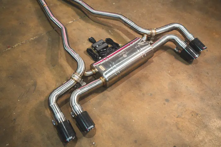 Valvetronic Bmw G30, 530I 2.0L Catback, T304 Ss, Burnt 3.5" Tips Bmw.G30.530I.Vses.Br.Brt 2