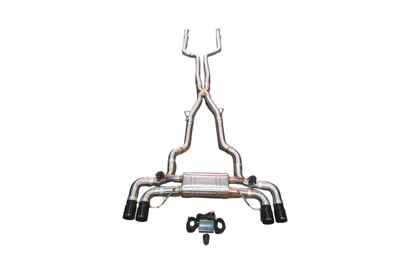 Valvetronic Bmw G30, M550i 4.4L Catback, T304 Ss, Foged Carbon 3.5" Tips Bmw.G30.M550i.Vses.Br.Fc 1