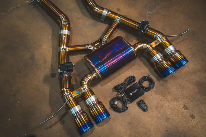 Valvetronic Bmw G80,G82 M3,M4 3.0L Axleback, Grade 5 Titanium, Black 3.5" Tips Bmw.G8x.M3.Axl.Ti.Blk 2