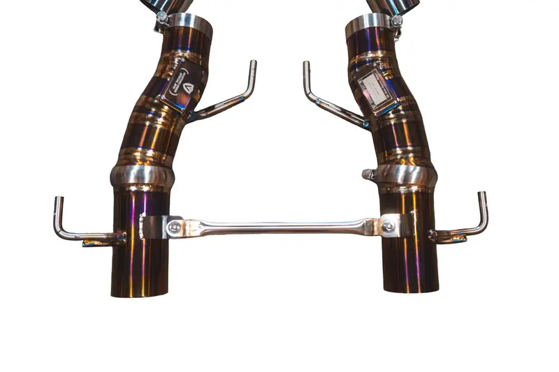 Valvetronic Ferrari Sf90 Stradale 3.9L Catback, Grade 5 Titanium Reuses Oem Style Tips Fer.Sf90.F1.Vses.Ti 1