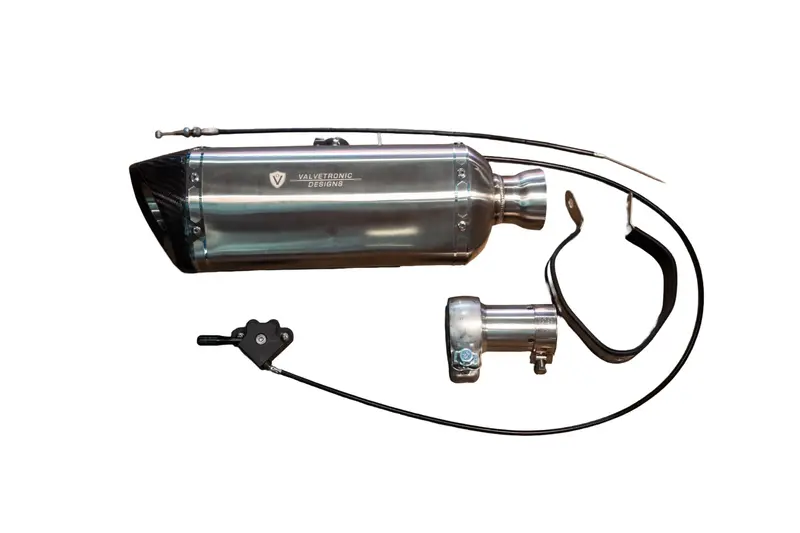 Valvetronic Universal Bike Valved Straight Muffler Kit 2.0" Vtd.Bike.Sb.Uvm.Str.50Mm 1