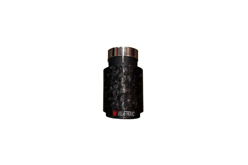 Valvetronic Universal Exhaust Tips 2.5" Forged Carbon Fiber Forged Carbon Fiber Vtd.Tip.Slve.25.35.Fc 1