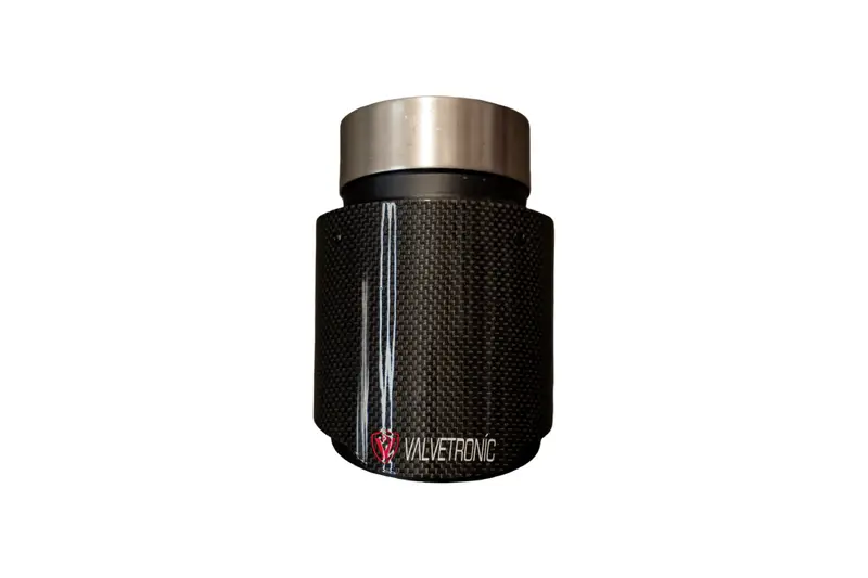 Valvetronic Universal Exhaust Tips 3.0" Inlet 4.0" Carbon Fiber Carbon Fiber Vtd.Tip.Slve.30.40.Rc 1
