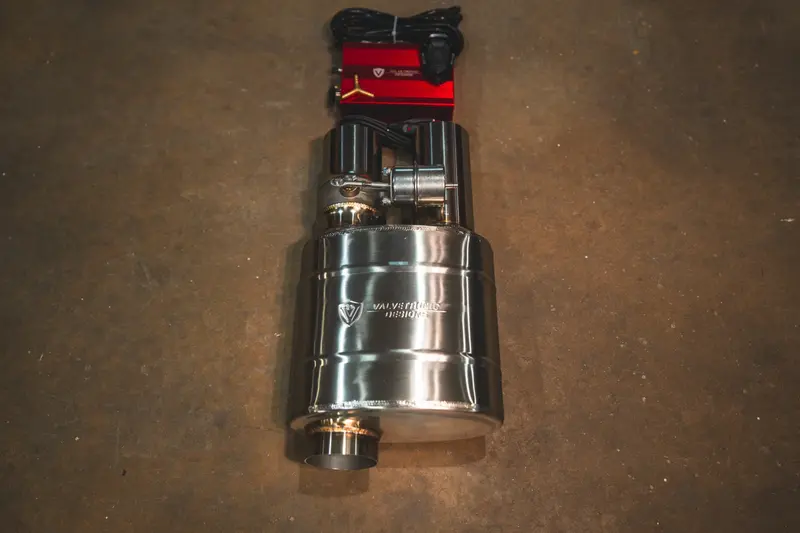 Valvetronic Universal Muffler Kit, Single Inlet Dual Outlet, 76Mm 3.0" 1 Muffler Uvm.76Mm.Dualout.X1 2