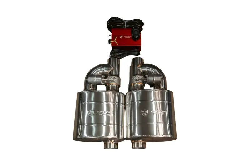 Valvetronic Universal Muffler Kit, Single Inlet Single Outlet, 63Mm 2.5" 2 Mufflers Uvm.63Mm.X2 1