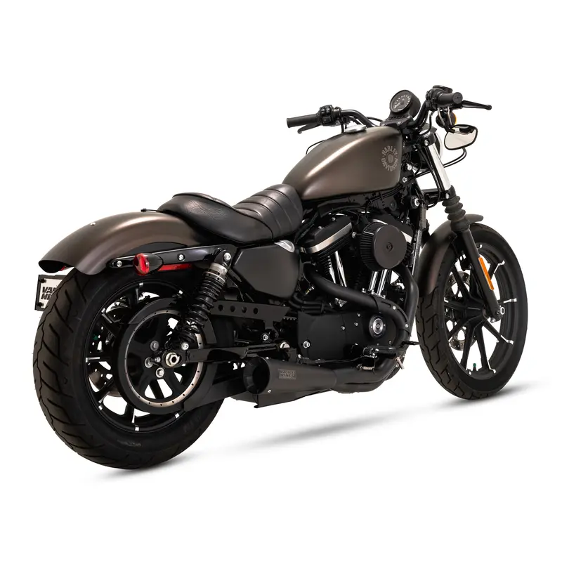 Vance & Hines Black 2-Into-1 Upsweep Exhaust For 18-23 Harley Davidson Softail 1