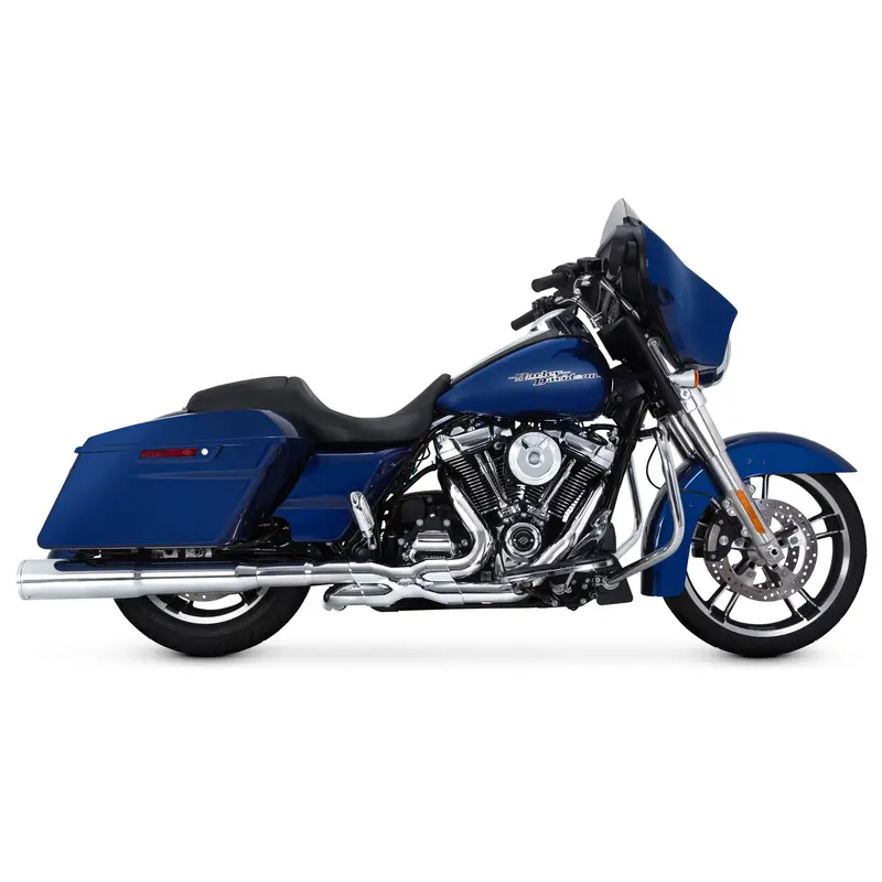 Vance & Hines Chrome Power Dual Head Pipes For 2017-2023 Harley Davidson Touring 2