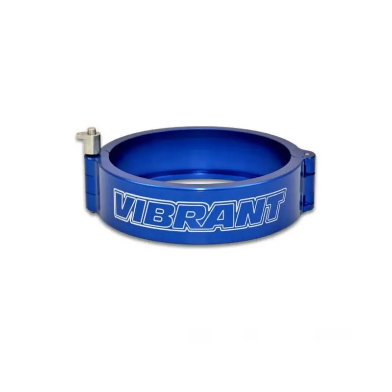 Vibrant 2.5In O.D. Anodized Blue Quick Release Clamp Only W/Pin Piping Connector 1