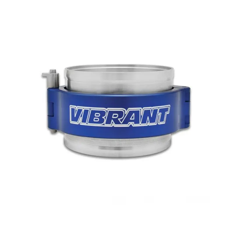 Vibrant 2In O.D. Anodized Blue Pinless 2.0 Clamp Assembly Piping Connector 1