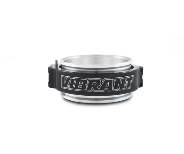 Vibrant 4In O.D. Pinless 2.0 Clamp Assembly Anodized Black Quick Release Piping 1
