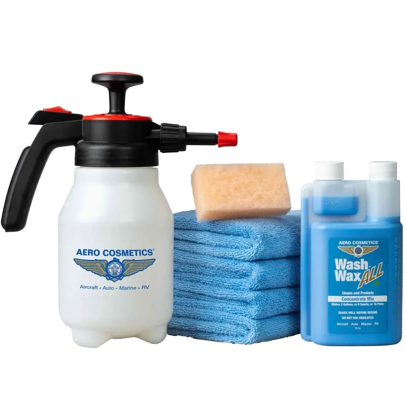 Wash Wax All 16Oz Concentrate Kit W/ Full Function Pressure Atomizer & Pump Sprayer 1