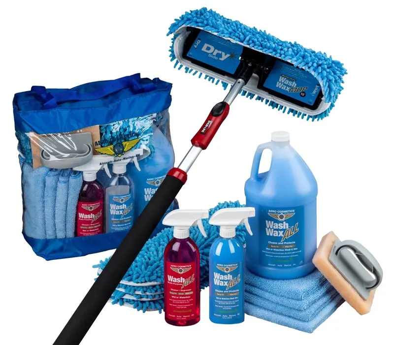 Waterless Mop Kit 15" W/ Easy Reach Shur-Line Pole For Rvs & Aircraft 1