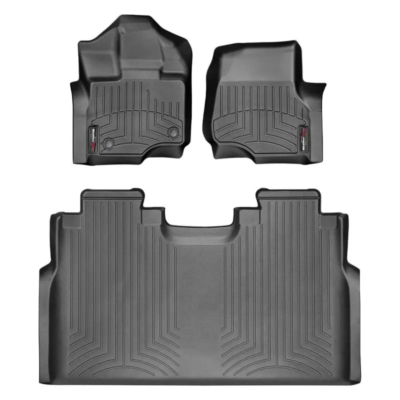Weathertech Front & Rear Floorliners (Black) For 17-19 F-150 Raptor 1