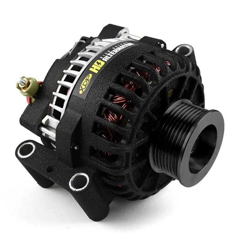 Xdp Wrinkle Black Hd High Output Alternator For 2003-2005 Ford 6.0L Powerstroke 1