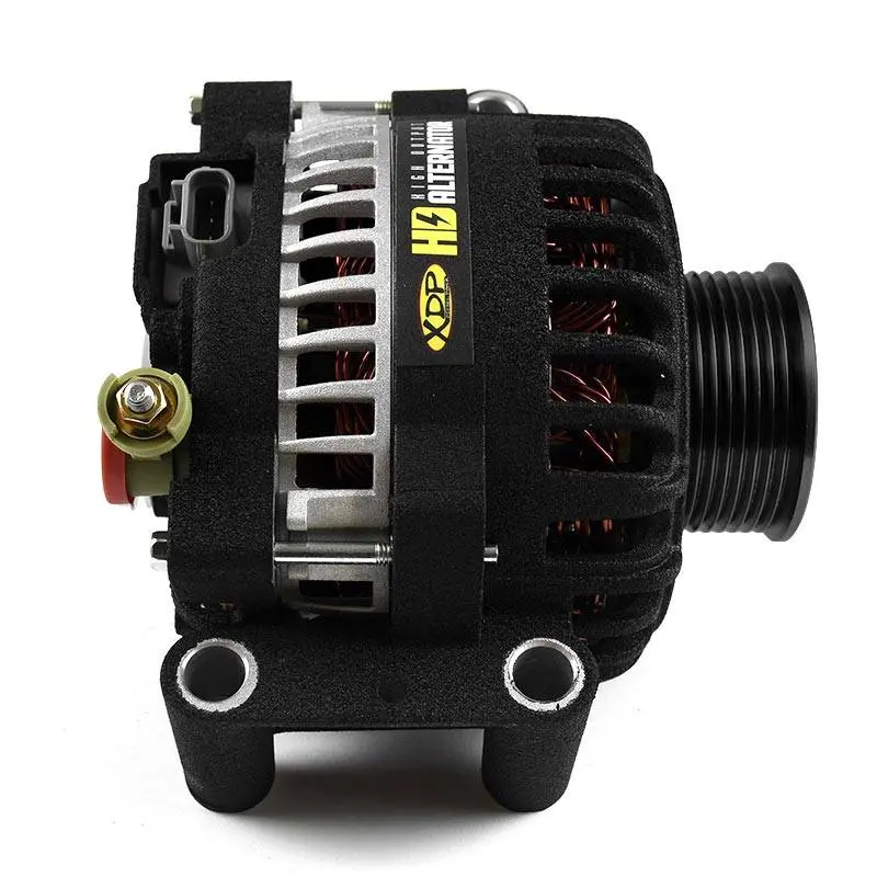 Xdp Wrinkle Black Hd High Output Alternator For 2003-2005 Ford 6.0L Powerstroke 2